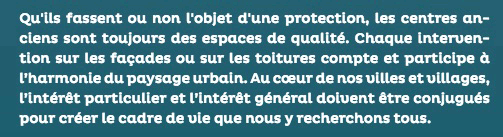 Extrait d'une brochure du ministère de la culture